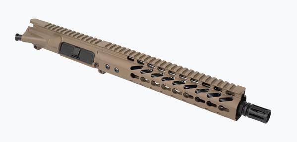 Flat Dark Earth 10.5 inch AR-15 Pistol Upper with nickel boron bcg