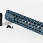 10 inch AR-15 Slim Keymod free float handguard titanium Blue