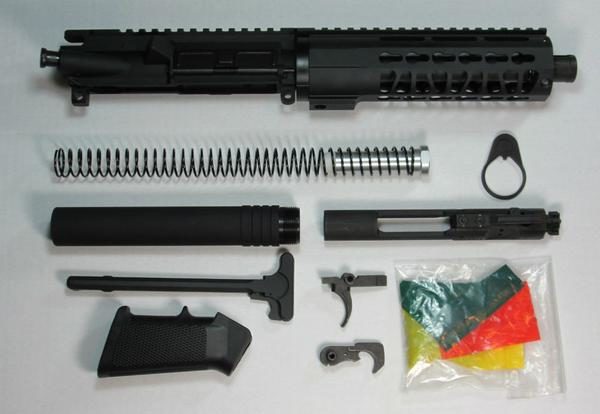 300_blackout_7_inch_Pistol_Kit_no_lower_receiver_grande 7.5" 300 blackout pistol kit with 7 inch keymod rail