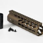 AR-15 7" Burnt Bronze Slim Keymod handguard