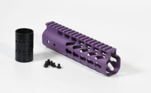7 inch AR-15 Purple Slim Keymod free float handguard