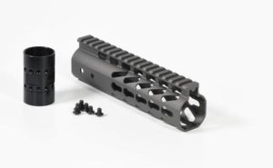 7 inch AR-15 Tungsten Grey Slim Keymod free float handguard