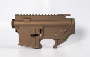 80 lower receiver and completely machined upper Set Cerakote Burnt Bronze