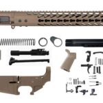 16 inch Flat Dark Earth FDE Rifle kit with magpul FDE Furniture with lower