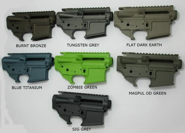 cerakote ar-15 upper and lower sets