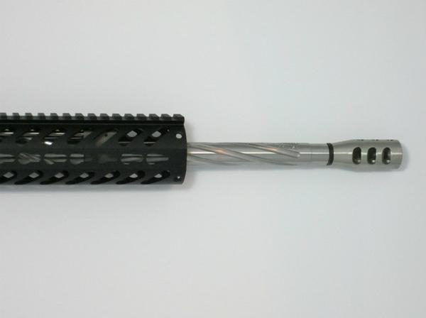 spiral fluted stainless steel barrel upper