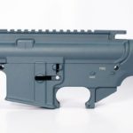 80 lower receiver and completely machined upper Set Cerakote Titanium Blue