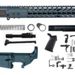 Titanium Blue 16" Ar 15 Kit with 12" Slim Keymod with Lower