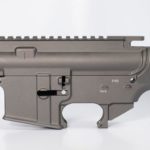 80 lower receiver and completely machined upper Set Cerakote tungsten grey