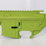 80 lower receiver and completely machined upper Set Cerakote zombie green
