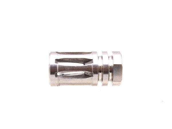 A2 Style Flash hider in stainless steel with crush washer