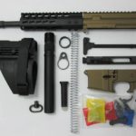 300 10.5 inch blackout pistol kit with Sig Brace. assembled with 80% lower