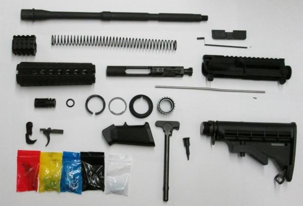 complete_ar_rifle_kit_no_lower_1x7 complete ar-15 rifle kit without 80% lower