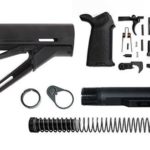 magpul ctr lower build kit with stock, stock hardware, and lower parts kit - black