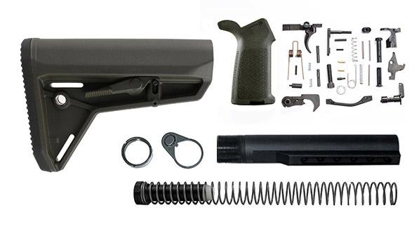 magpul-moe-sl-lower-build-kit-od-green_grande magpul moe sl lower build with stock, lower parts kit, and stock hardware - od green