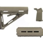 Magpul moe m-lok furniture kit FDE including Moe stock, moe handguard, and grip