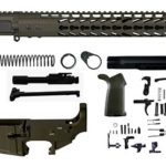 16 inch AR-15 Rifle Kit with 12" keymod rail - OD Green