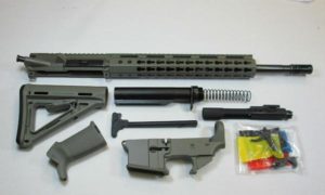 OD Green 300 Blackout Rifle kit magpul stock and grip with lower