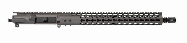 16 inch Ar-15 Tungsten Grey Kit with 15" Tungsten Grey light weight Keymod with Lower