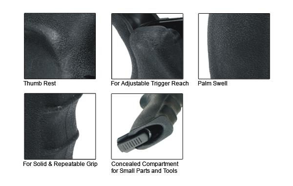 leapers utg model 4 / ar15 ergonomic pistol grip in black