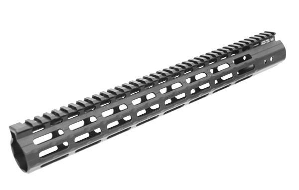 Leapers utg pro AR-15 15" super slim M-lok handguard black