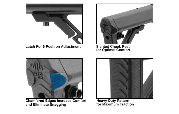 utg stock kit ar-15 with storage black