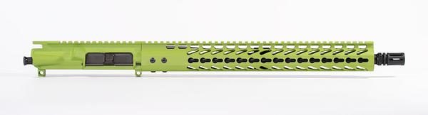 Zombie Green 16" AR-15 Complete Upper with 15" keymod Rail Titanium Nitride BCG