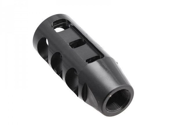 223-compact-muzzle-brake-pitch-556 ar-15 compact muzzle brake device 1/2-28 for .223 / 5.56