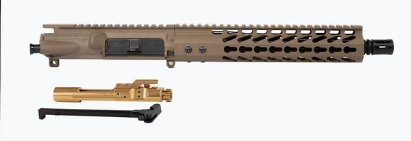 10.5" AR-15 Pistol Upper 10 inch keymod rail Flat Dark Eath Titanium Nitride BCG