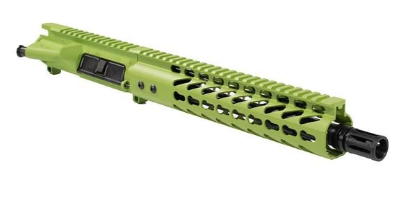 ar-15 zombie green upper 10.5" with 10" zombie green keymod handguard