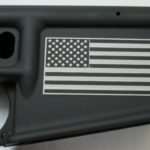 80% lower with laser engraved american flag