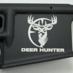 80% lower with laser engraved deer head in cross hairs