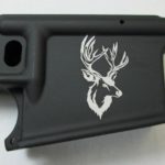 80 percent lower laser engraved with deer head #1