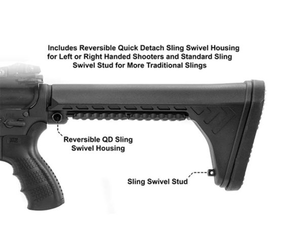 Leapers UTG Pro Ops Ready S5 Fixed Stock in Black