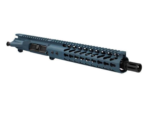 ar-15 blue titanium pistol kit with 10 keymod 5.56 barreled upper