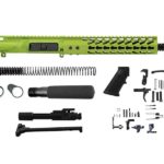 ar-15 pistol kit with zombie green cerakote gun coatings ar-15 platform