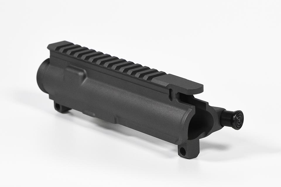 AR15-Tungsten-Grey-upper-receiver-with-door-and-forward-assist-left