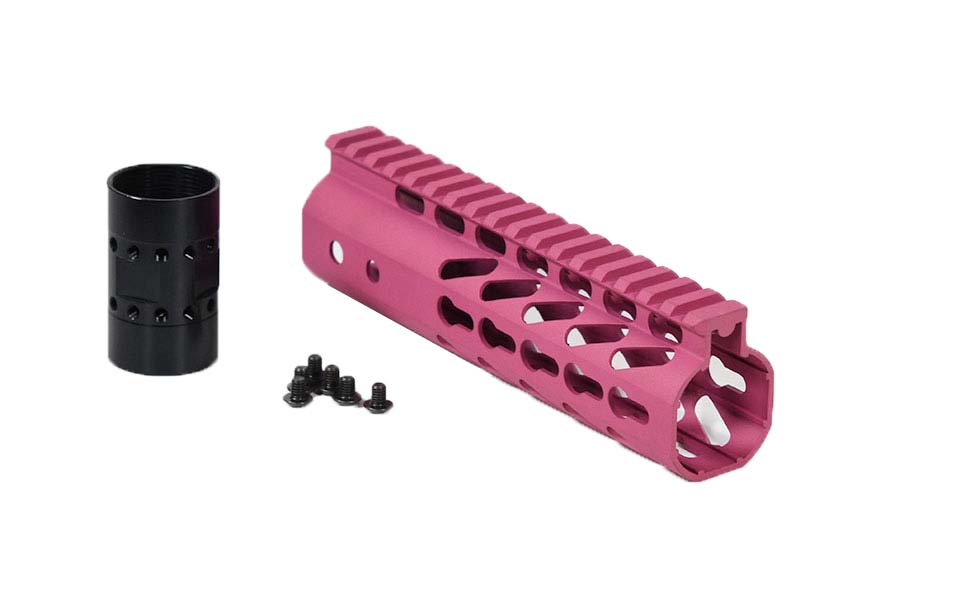 7-inch-Pink-Slim-keymod-handguard-rail-