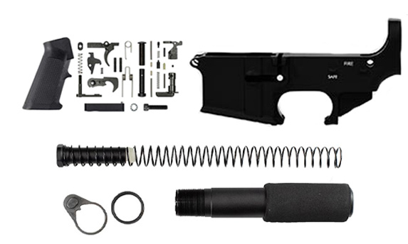 Pistol-lower-build-kit-with-black-lower